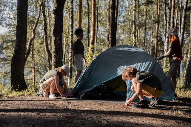 Camping para niños